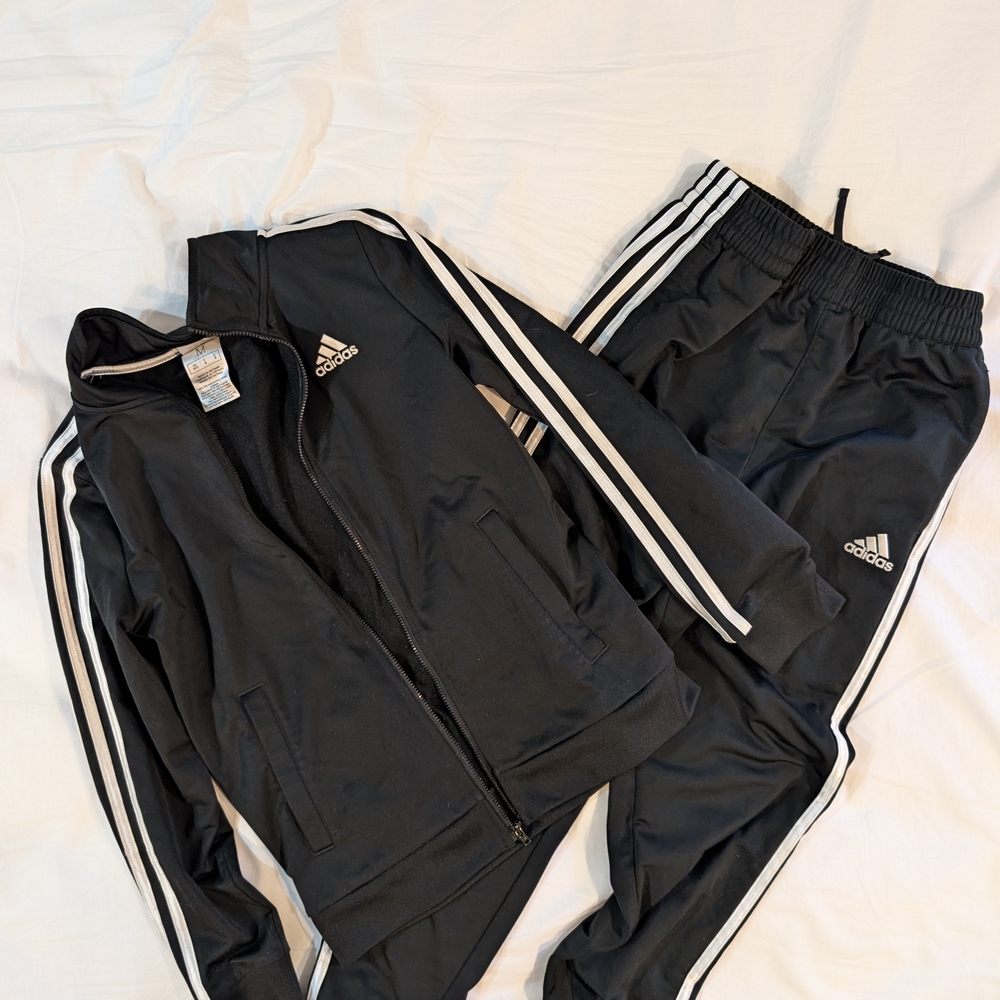 Adidas Kids Black Track Pants